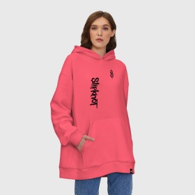 Худи SuperOversize хлопок с принтом SLIPKNOT в городе Новоалтайск, 70% хлопок, 30% полиэстер, мягкий начес внутри | карман-кенгуру, эластичная резинка на манжетах и по нижней кромке, двухслойный капюшон
 | slipknot | джей вайнберг | джеймс рут | джои джордисон | донни стили | кори тейлор | крис фен | крэйг джонс | мик томсон | пол греи | слипкнот | шон крэхан