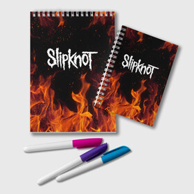 Блокнот с принтом SLIPKNOT в городе Новоалтайск, 100% бумага | 48 листов, плотность листов — 60 г/м2, плотность картонной обложки — 250 г/м2. Листы скреплены удобной пружинной спиралью. Цвет линий — светло-серый
 | Тематика изображения на принте: slipknot | джей вайнберг | джеймс рут | джои джордисон | донни стили | кори тейлор | крис фен | крэйг джонс | мик томсон | пол греи | слипкнот | шон крэхан