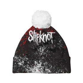 Шапка 3D c помпоном с принтом SLIPKNOT в городе Новоалтайск, 100% полиэстер | универсальный размер, печать по всей поверхности изделия | slipknot | джей вайнберг | джеймс рут | джои джордисон | донни стили | кори тейлор | крис фен | крэйг джонс | мик томсон | пол греи | слипкнот | шон крэхан