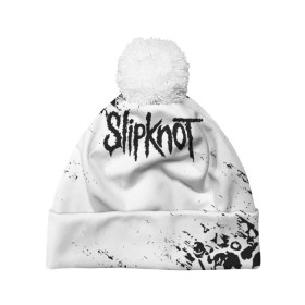 Шапка 3D c помпоном с принтом SLIPKNOT в городе Новоалтайск, 100% полиэстер | универсальный размер, печать по всей поверхности изделия | slipknot | джей вайнберг | джеймс рут | джои джордисон | донни стили | кори тейлор | крис фен | крэйг джонс | мик томсон | пол греи | слипкнот | шон крэхан