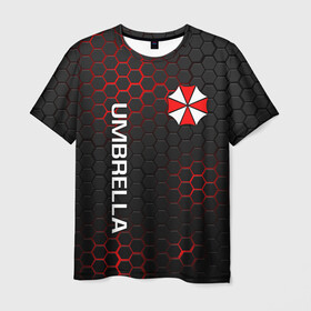 Мужская футболка 3D с принтом UMBRELLA CORP в городе Новоалтайск, 100% полиэфир | прямой крой, круглый вырез горловины, длина до линии бедер | ada wong | biohazard | leon | nemesis | project resistance | raccoon city | re | re3 | resident evil | resident evil 3 | rpd | stars | umbrella | ада вонг | амбрелла | немезис | ужасы