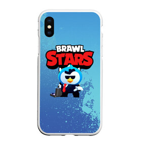 Чехол для iPhone XS Max матовый с принтом Brawl Stars Mr P в городе Новоалтайск, Силикон | Область печати: задняя сторона чехла, без боковых панелей | brawl stars | mr p | бравл старс | игра | мистер пи | мистер пингвин | персонаж | пингвин
