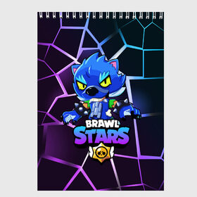 Скетчбук с принтом BRAWL STARS LEON в городе Новоалтайск, 100% бумага
 | 48 листов, плотность листов — 100 г/м2, плотность картонной обложки — 250 г/м2. Листы скреплены сверху удобной пружинной спиралью | bibi | brawl | brawl stars | crow | leon | max | sally | shark | stars | акула | биби | бравл | бравл старс | браво старс | игра | компьютерная | кров | леон | леон акула | старс | шарк