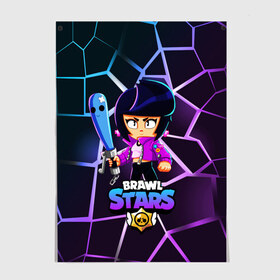 Постер с принтом BRAWL STARS BIBI в городе Новоалтайск, 100% бумага
 | бумага, плотность 150 мг. Матовая, но за счет высокого коэффициента гладкости имеет небольшой блеск и дает на свету блики, но в отличии от глянцевой бумаги не покрыта лаком | bibi | brawl | brawl stars | crow | leon | max | sally | shark | stars | акула | биби | бравл | бравл старс | браво старс | игра | компьютерная | кров | леон | леон акула | старс | шарк