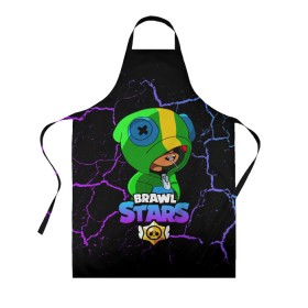 Фартук 3D с принтом BRAWL STARS LEON в городе Новоалтайск, 100% полиэстер | общий размер — 65 х 85 см, ширина нагрудника — 26 см, горловина — 53 см, длина завязок — 54 см, общий обхват в поясе — 173 см. Принт на завязках и на горловине наносится с двух сторон, на основной части фартука — только с внешней стороны | bibi | brawl | brawl stars | crow | leon | max | sally | shark | stars | акула | биби | бравл | бравл старс | браво старс | игра | компьютерная | кров | леон | леон акула | старс | шарк