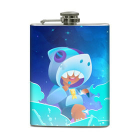Фляга с принтом LEON SHARK - BRAWL STARS в городе Новоалтайск, металлический корпус | емкость 0,22 л, размер 125 х 94 мм. Виниловая наклейка запечатывается полностью | Тематика изображения на принте: 8 bit | 8 бит | 8bit | 8бит | brawl | crow | game | games | leon | max | mr.p | sandy | spike | star | stars | брав | бравл | браво | ворон | звезда | звезды | игра | игры | кроу | леон | макс | сенди | спайк | старс | сэнди
