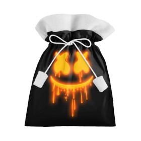 Подарочный 3D мешок с принтом Marshmello в городе Новоалтайск, 100% полиэстер | Размер: 29*39 см | marshmello | диджей | клуб | клубная музыка | маршмеллоу | маршмэлло | маршмэллоу | музыка | электронная