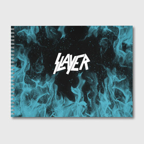 Альбом для рисования с принтом Slayer в городе Новоалтайск, 100% бумага
 | матовая бумага, плотность 200 мг. | music | rock | slayer | музыка | рок | слеер | слэер | слэйер