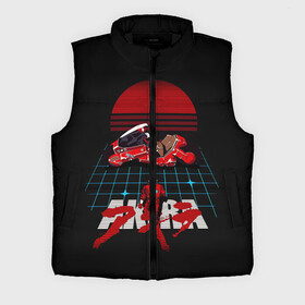 Мужской жилет утепленный 3D с принтом Akira motocycle red в городе Новоалтайск,  |  | akira | anime akira | fantastic | future | tokyo | акира | аниме акира | будущее | доктор | кацухиро отомо | мияко | сётаро канэда | токио | тэцуо сима | фантастика