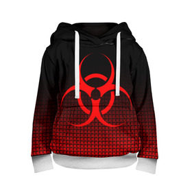 Детская толстовка 3D с принтом BIOHAZARD в городе Новоалтайск, 100% полиэстер | двухслойный капюшон со шнурком для регулировки, мягкие манжеты на рукавах и по низу толстовки, спереди карман-кенгуру с мягким внутренним слоем | ada wong | biohazard | leon | nemesis | project resistance | raccoon city | re | re3 | resident evil | resident evil 3 | rpd | stars | umbrella | ада вонг | амбрелла | немезис | ужасы