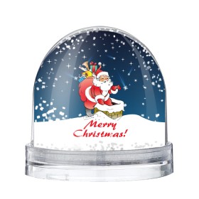 Снежный шар с принтом Merry Christmas в городе Новоалтайск, Пластик | Изображение внутри шара печатается на глянцевой фотобумаге с двух сторон | 