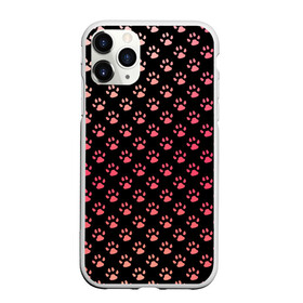Чехол для iPhone 11 Pro матовый с принтом Лапки в городе Новоалтайск, Силикон |  | cute | dog | gradient | pattern | paws | градиент | лапки | лапы | паттерн | пес | следы | собака | узор