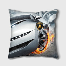 Подушка 3D с принтом Lamborghini. в городе Новоалтайск, наволочка – 100% полиэстер, наполнитель – холлофайбер (легкий наполнитель, не вызывает аллергию). | состоит из подушки и наволочки. Наволочка на молнии, легко снимается для стирки | car | lamborghini | sport | авто | автомобиль | бред | ламба | ламборджини | марка машины | машина | мощь | спорт | стиль | текстура