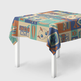 Скатерть 3D с принтом Скуби-Ду в городе Новоалтайск, 100% полиэстер (ткань не мнется и не растягивается) | Размер: 150*150 см | hanna barbera | scooby doo | vdsvar | warner bros. entertainment | детективы | скуби ду