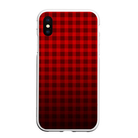 Чехол для iPhone XS Max матовый с принтом В КЛЕТОЧКУ в городе Новоалтайск, Силикон | Область печати: задняя сторона чехла, без боковых панелей | abstraction | geometry | hexagon | neon | paints | red | stripes | texture | triangle | абстракция | брызги | геометрия | клетка | краски | красная клетка | неон | неоновый | соты | текстура