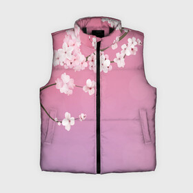 Женский жилет утепленный 3D с принтом САКУРА  SAKURA в городе Новоалтайск,  |  | chery | flowers | japan | sakura | вишня | растения | сакура | цветы | цветы сакуры | япония