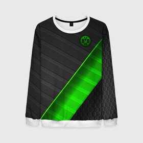 Мужской свитшот 3D с принтом FC Borussia в городе Новоалтайск, 100% полиэстер с мягким внутренним слоем | круглый вырез горловины, мягкая резинка на манжетах и поясе, свободная посадка по фигуре | football | sancho dortmund | бавария | боруссия | дортмунд | лига чемпионов | псж | футбол | холанд | эрлинг холанд