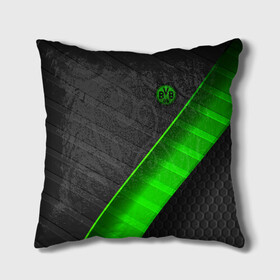 Подушка 3D с принтом FC Borussia в городе Новоалтайск, наволочка – 100% полиэстер, наполнитель – холлофайбер (легкий наполнитель, не вызывает аллергию). | состоит из подушки и наволочки. Наволочка на молнии, легко снимается для стирки | football | sancho dortmund | бавария | боруссия | дортмунд | лига чемпионов | псж | футбол | холанд | эрлинг холанд