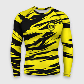 Мужской рашгард 3D с принтом FC Borussia в городе Новоалтайск,  |  | football | sancho dortmund | бавария | боруссия | дортмунд | лига чемпионов | псж | футбол | холанд | эрлинг холанд