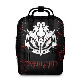 Женский рюкзак 3D с принтом OVERLORD. в городе Новоалтайск, 100% полиэстер | лямки с регулируемой длиной, сверху ручки, чтобы рюкзак нести как сумку. Основное отделение закрывается на молнию, как и внешний карман. Внутри два дополнительных кармана, один из которых закрывается на молнию. По бокам два дополнительных кармашка, куда поместится маленькая бутылочка
 | Тематика изображения на принте: overlord | айнз | аниме | оверлорд