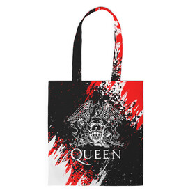 Шоппер 3D с принтом QUEEN. в городе Новоалтайск, 100% полиэстер | Плотность: 200 г/м2; Размер: 34×35 см; Высота лямок: 30 см | queen | квин | мистер робот | музыка | рами малек | рок | фредди меркьюри