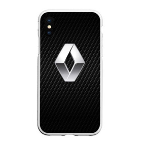 Чехол для iPhone XS Max матовый с принтом Renault Logo в городе Новоалтайск, Силикон | Область печати: задняя сторона чехла, без боковых панелей | Тематика изображения на принте: auto | clio | laguna | logan | megane | renault | reno | scenic | авто | автомобиль | ам | лого | рено