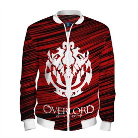 Мужской бомбер 3D с принтом OVERLORD. в городе Новоалтайск, 100% полиэстер | застегивается на молнию, по бокам два кармана без застежек, по низу бомбера и на воротнике - эластичная резинка | overlord | айнз | аниме | оверлорд