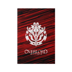 Обложка для паспорта матовая кожа с принтом OVERLORD. в городе Новоалтайск, натуральная матовая кожа | размер 19,3 х 13,7 см; прозрачные пластиковые крепления | overlord | айнз | аниме | оверлорд
