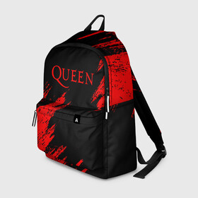 Рюкзак 3D с принтом QUEEN. в городе Новоалтайск, 100% полиэстер | лямки с регулируемой длиной, сверху петелька, чтобы рюкзак можно было повесить на вешалку. Основное отделение закрывается на молнию, как и внешний карман. Внутри два дополнительных кармана, один из которых закрывается на молнию. По бокам два дополнительных кармашка | queen | квин | мистер робот | музыка | рами малек | рок | фредди меркьюри