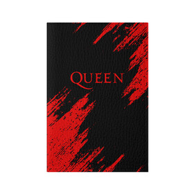 Обложка для паспорта матовая кожа с принтом QUEEN. в городе Новоалтайск, натуральная матовая кожа | размер 19,3 х 13,7 см; прозрачные пластиковые крепления | Тематика изображения на принте: queen | квин | мистер робот | музыка | рами малек | рок | фредди меркьюри