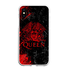 Чехол для iPhone XS Max матовый с принтом QUEEN в городе Новоалтайск, Силикон | Область печати: задняя сторона чехла, без боковых панелей | queen | квин | мистер робот | музыка | рами малек | рок | фредди меркьюри
