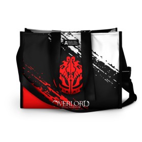 Сумка-шоппер 3D с принтом OVERLORD. в городе Новоалтайск, 100% полиэстер | застегивается на металлическую кнопку; внутренний карман застегивается на молнию. Стенки укреплены специальным мягким материалом, чтобы защитить содержимое от несильных ударов
 | overlord | айнз | аниме | оверлорд