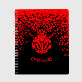 Тетрадь с принтом OVERLORD в городе Новоалтайск, 100% бумага | 48 листов, плотность листов — 60 г/м2, плотность картонной обложки — 250 г/м2. Листы скреплены сбоку удобной пружинной спиралью. Уголки страниц и обложки скругленные. Цвет линий — светло-серый
 | Тематика изображения на принте: overlord | айнз | аниме | оверлорд