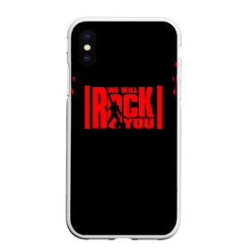 Чехол для iPhone XS Max матовый с принтом QUEEN в городе Новоалтайск, Силикон | Область печати: задняя сторона чехла, без боковых панелей | queen | квин | мистер робот | музыка | рами малек | рок | фредди меркьюри