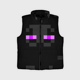 Детский жилет утепленный 3D с принтом MINECRAFT | МАЙНКРАФТ в городе Новоалтайск,  |  | block | creeper | cube | minecraft | pixel | блок | геометрия | крафт | крипер | кубики | майнкрафт | пиксели