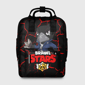 Женский рюкзак 3D с принтом BRAWL STARS CROW в городе Новоалтайск, 100% полиэстер | лямки с регулируемой длиной, сверху ручки, чтобы рюкзак нести как сумку. Основное отделение закрывается на молнию, как и внешний карман. Внутри два дополнительных кармана, один из которых закрывается на молнию. По бокам два дополнительных кармашка, куда поместится маленькая бутылочка
 | bibi | brawl | brawl stars | crow | leon | max | sally | shark | stars | акула | биби | бравл | бравл старс | браво старс | игра | компьютерная | кров | леон | леон акула | старс | шарк