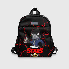 Детский рюкзак 3D с принтом BRAWL STARS CROW в городе Новоалтайск, 100% полиэстер | лямки с регулируемой длиной, сверху петелька, чтобы рюкзак можно было повесить на вешалку. Основное отделение закрывается на молнию, как и внешний карман. Внутри дополнительный карман. По бокам два дополнительных кармашка | bibi | brawl | brawl stars | crow | leon | max | sally | shark | stars | акула | биби | бравл | бравл старс | браво старс | игра | компьютерная | кров | леон | леон акула | старс | шарк