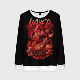 Женский свитшот 3D с принтом Slayer 20 в городе Новоалтайск, 100% полиэстер с мягким внутренним слоем | круглый вырез горловины, мягкая резинка на манжетах и поясе, свободная посадка по фигуре | slayer | металл | слаер | слайер | слайэр | слеер | слэер | треш | череп