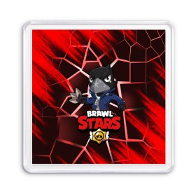 Магнит 55*55 с принтом BRAWL STARS CROW в городе Новоалтайск, Пластик | Размер: 65*65 мм; Размер печати: 55*55 мм | bibi | brawl | brawl stars | crow | leon | max | sally | shark | stars | акула | биби | бравл | бравл старс | браво старс | игра | компьютерная | кров | леон | леон акула | старс | шарк