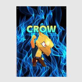 Постер с принтом BRAWL STARS CROW в городе Новоалтайск, 100% бумага
 | бумага, плотность 150 мг. Матовая, но за счет высокого коэффициента гладкости имеет небольшой блеск и дает на свету блики, но в отличии от глянцевой бумаги не покрыта лаком | bibi | brawl | brawl stars | crow | leon | max | sally | shark | stars | акула | биби | бравл | бравл старс | браво старс | игра | компьютерная | кров | леон | леон акула | старс | шарк