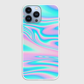 Чехол для iPhone 13 Pro Max с принтом WAVES | УЗОРЫ | АБСТРАКЦИЯ в городе Новоалтайск,  |  | Тематика изображения на принте: abstraction | geometry | hexagon | neon | paints | stripes | texture | triangle | waves | абстракция | брызги | волны | геометрия | краски | неон | неоновый | соты | текстура