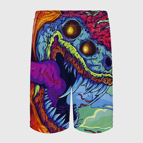 Детские спортивные шорты 3D с принтом HYPERBEAST в городе Новоалтайск,  100% полиэстер
 | пояс оформлен широкой мягкой резинкой, ткань тянется
 | abstraction | geometry | hexagon | hyperbeast | neon | paints | stripes | texture | triangle | абстракция | брызги | геометрия | краски | неон | неоновый | соты | текстура