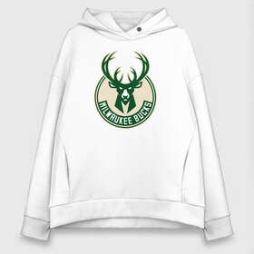 Женское худи Oversize хлопок с принтом Milwaukee Bucks (1) в городе Новоалтайск, френч-терри — 70% хлопок, 30% полиэстер. Мягкий теплый начес внутри —100% хлопок | боковые карманы, эластичные манжеты и нижняя кромка, капюшон на магнитной кнопке | ball | basketball | milwaukee bucks | sport | streetball | баскетбол | милуоки бакс | мяч | нба | спорт | стритбол