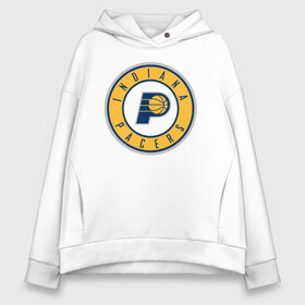 Женское худи Oversize хлопок с принтом Indiana Pacers (1) в городе Новоалтайск, френч-терри — 70% хлопок, 30% полиэстер. Мягкий теплый начес внутри —100% хлопок | боковые карманы, эластичные манжеты и нижняя кромка, капюшон на магнитной кнопке | ball | basketball | indiana pacers | sport | streetball | баскетбол | индиана пэйсерс | мяч | нба | спорт | стритбол