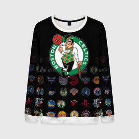 Мужской свитшот 3D с принтом Boston Celtics (1) в городе Новоалтайск, 100% полиэстер с мягким внутренним слоем | круглый вырез горловины, мягкая резинка на манжетах и поясе, свободная посадка по фигуре | ball | basketball | boston celtics | sport | streetball | баскетбол | бостон селтикс | мяч | нба | спорт | стритбол