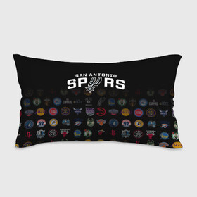 Подушка 3D антистресс с принтом San Antonio Spurs (2) в городе Новоалтайск, наволочка — 100% полиэстер, наполнитель — вспененный полистирол | состоит из подушки и наволочки на молнии | ball | basketball | sport | spurs | streetball | баскетбол | мяч | нба | спёрс | спорт | стритбол