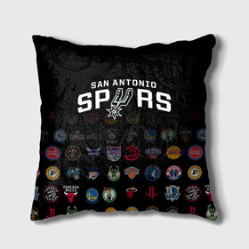 Подушка 3D с принтом San Antonio Spurs (2) в городе Новоалтайск, наволочка – 100% полиэстер, наполнитель – холлофайбер (легкий наполнитель, не вызывает аллергию). | состоит из подушки и наволочки. Наволочка на молнии, легко снимается для стирки | ball | basketball | sport | spurs | streetball | баскетбол | мяч | нба | спёрс | спорт | стритбол