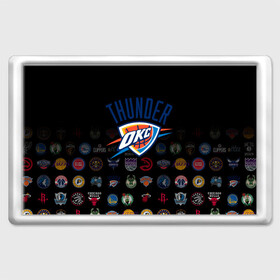 Магнит 45*70 с принтом Oklahoma City Thunder (2) в городе Новоалтайск, Пластик | Размер: 78*52 мм; Размер печати: 70*45 | ball | basketball | sport | streetball | thunder | баскетбол | мяч | нба | спорт | стритбол | тандер