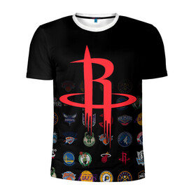 Мужская футболка 3D спортивная с принтом Houston Rockets (2) в городе Новоалтайск, 100% полиэстер с улучшенными характеристиками | приталенный силуэт, круглая горловина, широкие плечи, сужается к линии бедра | ball | basketball | houston rockets | sport | streetball | баскетбол | мяч | нба | спорт | стритбол | хьюстон рокетс