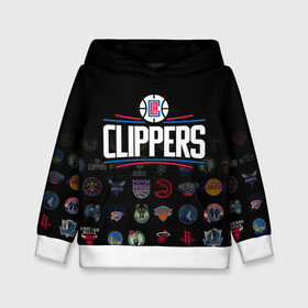 Детская толстовка 3D с принтом Los Angeles Clippers (2) в городе Новоалтайск, 100% полиэстер | двухслойный капюшон со шнурком для регулировки, мягкие манжеты на рукавах и по низу толстовки, спереди карман-кенгуру с мягким внутренним слоем | ball | basketball | clippers | sport | streetball | баскетбол | клипперс | мяч | нба | спорт | стритбол